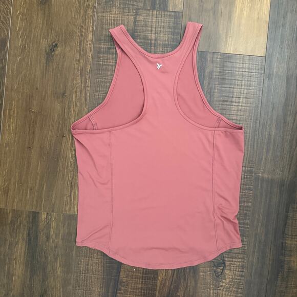 NWOT Terracotta Orange Racerback Old Navy Fitted Active Tank Rop xs - Picture 2 of 3